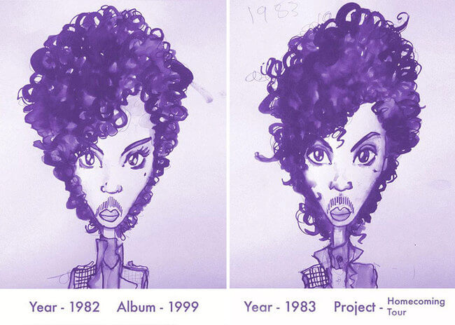 Prince’s Hair Styles 4