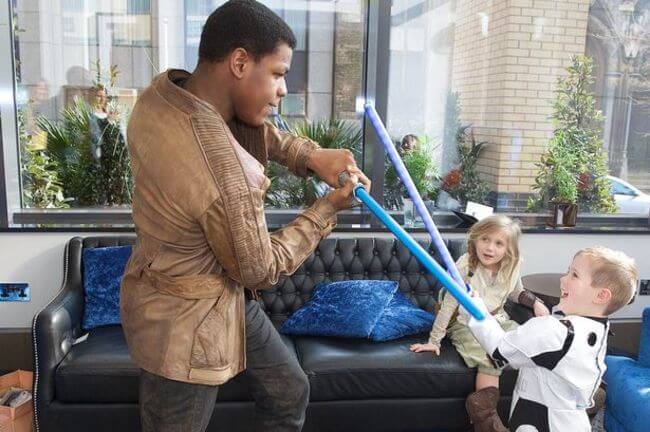 John Boyega Visited Sick Children 2