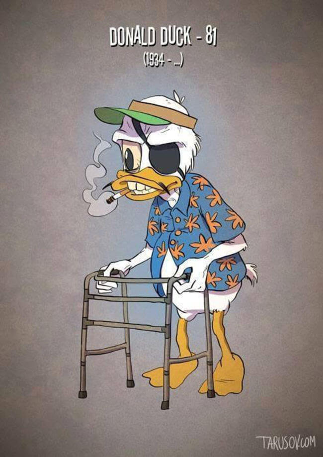 Artist Applied Old Age To Our Favorite Cartoon Characters