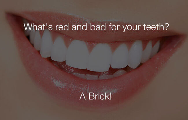 stupid haha jokes - whats red and bad for your teeth 25