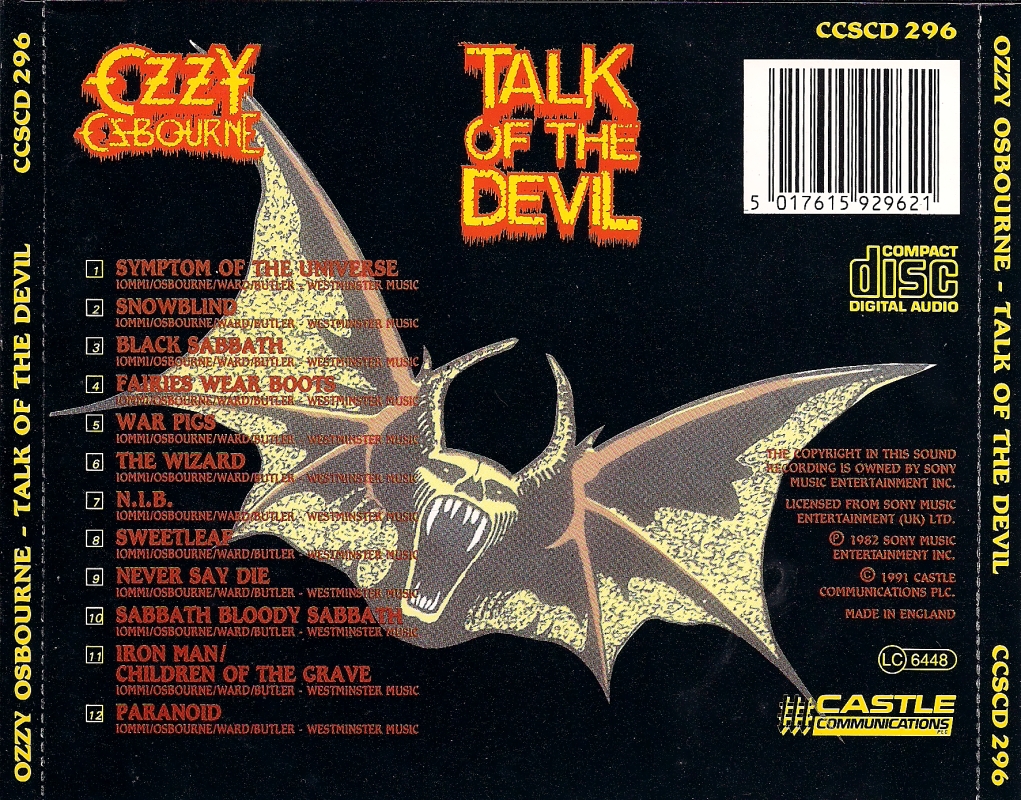 ozzy osbourne speak of the devil