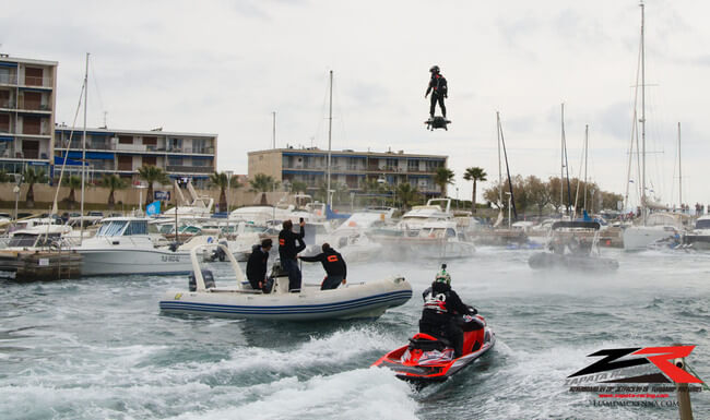 Jet-powered hoverboard 2