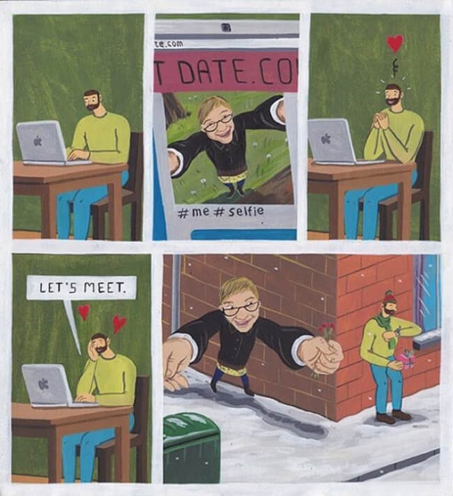 Satirical Illustrations Show How Addicted We Are To Social Media 8
