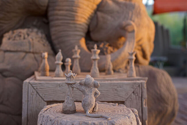 Stunning Sand Sculpture of elephant 3