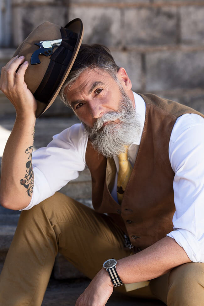 60 year old man becomes model after growing a beard 2