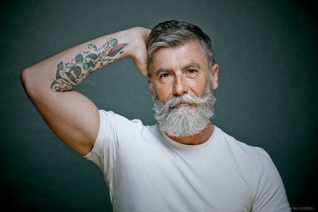 60 year old man becomes model after growing a beard 6