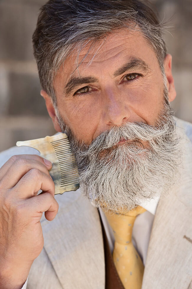 60 year old man becomes model after growing a beard 9