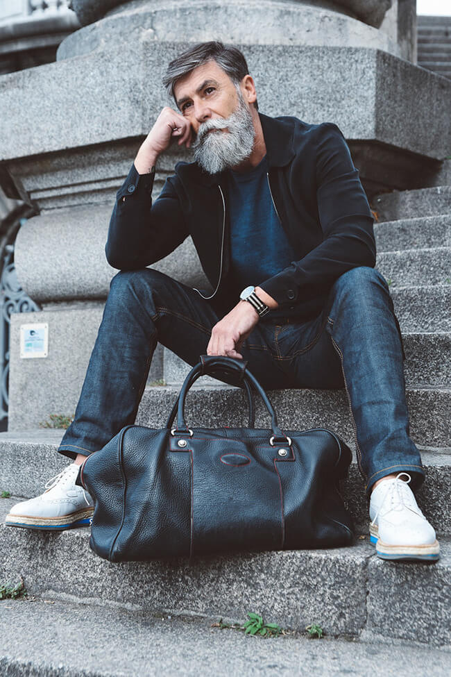 60 year old man becomes model after growing a beard 4