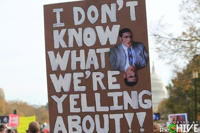 17 Funny Protest Signs That Will Win Any Argument