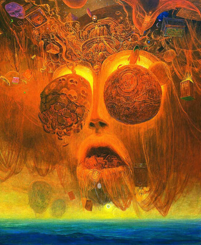 Zdzislaw Beksinski terrifying art 13