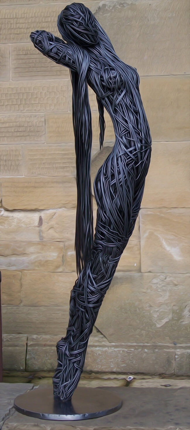 wire sculpture human form