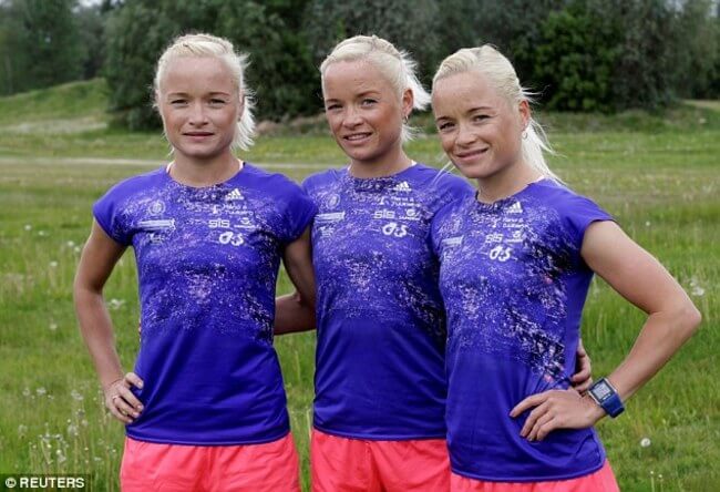 identical triplets in the Olympic marathon 6