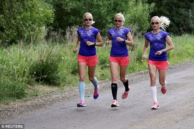 identical triplets in the Olympic marathon 15