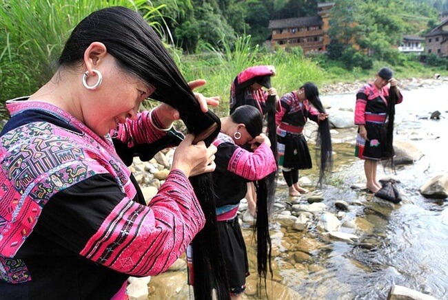 Women of the Yao ethnic group in China cut their hair once in their lives 1