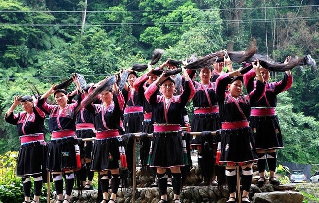 Women of the Yao ethnic group in China cut their hair once in their lives 9