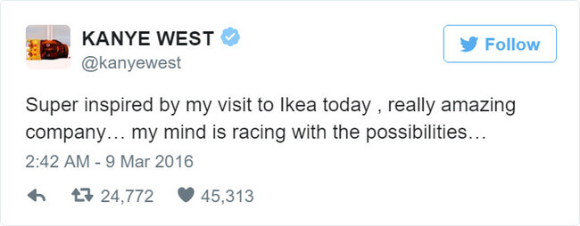 IKEA Trolls Kanye West 2