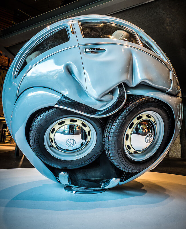 Cars Compressed into Perfect Spheres 1