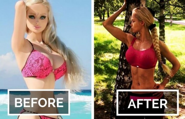 human barbie now and then
