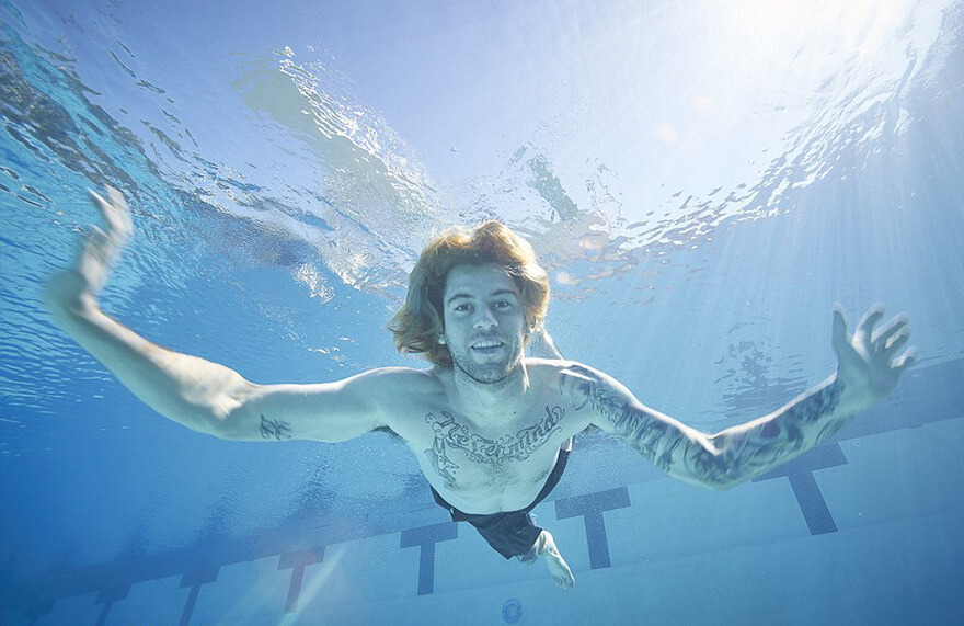 baby in nirvana nevermind cover