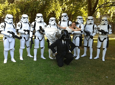 amazing pictures - star wars wedding