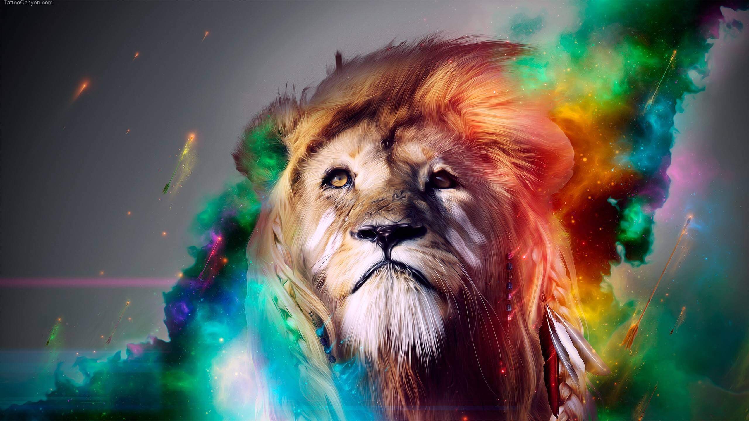 awesome photos - lion colored