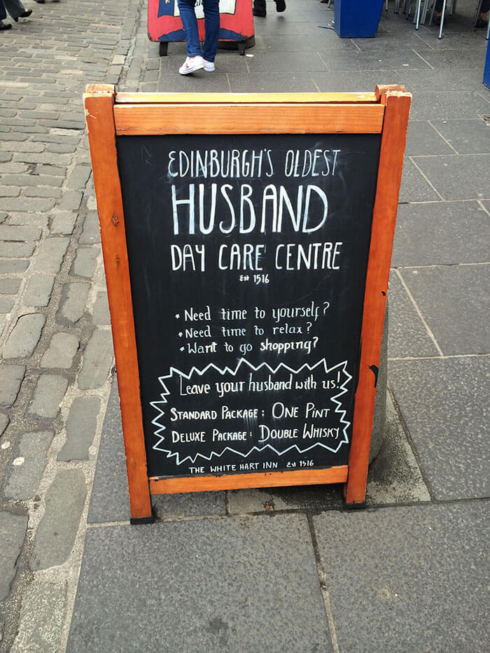 32 Funny Chalkboard Signs From Bars That Will Totally Get You Inside