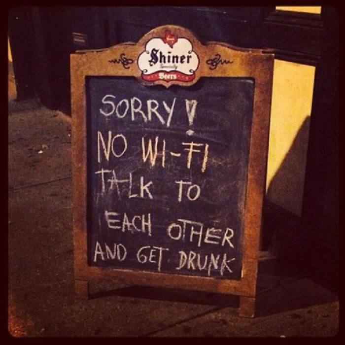 32 Funny Chalkboard Signs From Bars That Will Totally Get You Inside   Funny Chalkboard Signs 25 1 