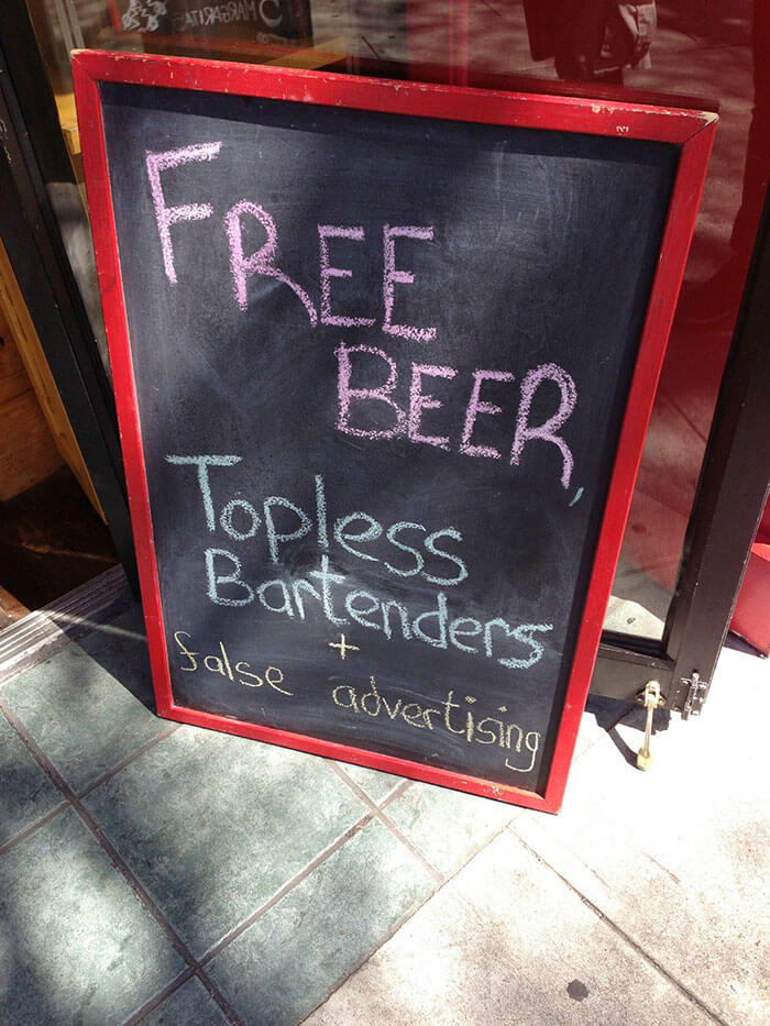 32 Funny Chalkboard Signs From Bars That Will Totally Get 