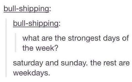 pun about days of the week
