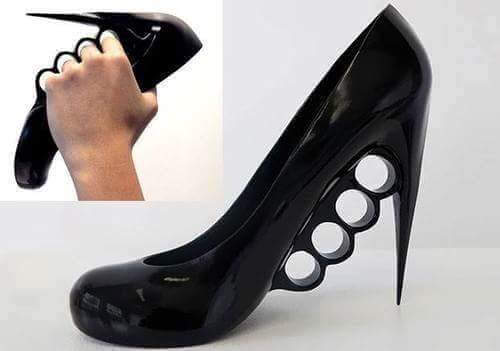 weird high heels