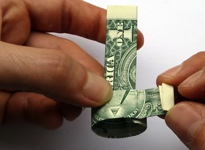 how to make a dollar bill ring 14