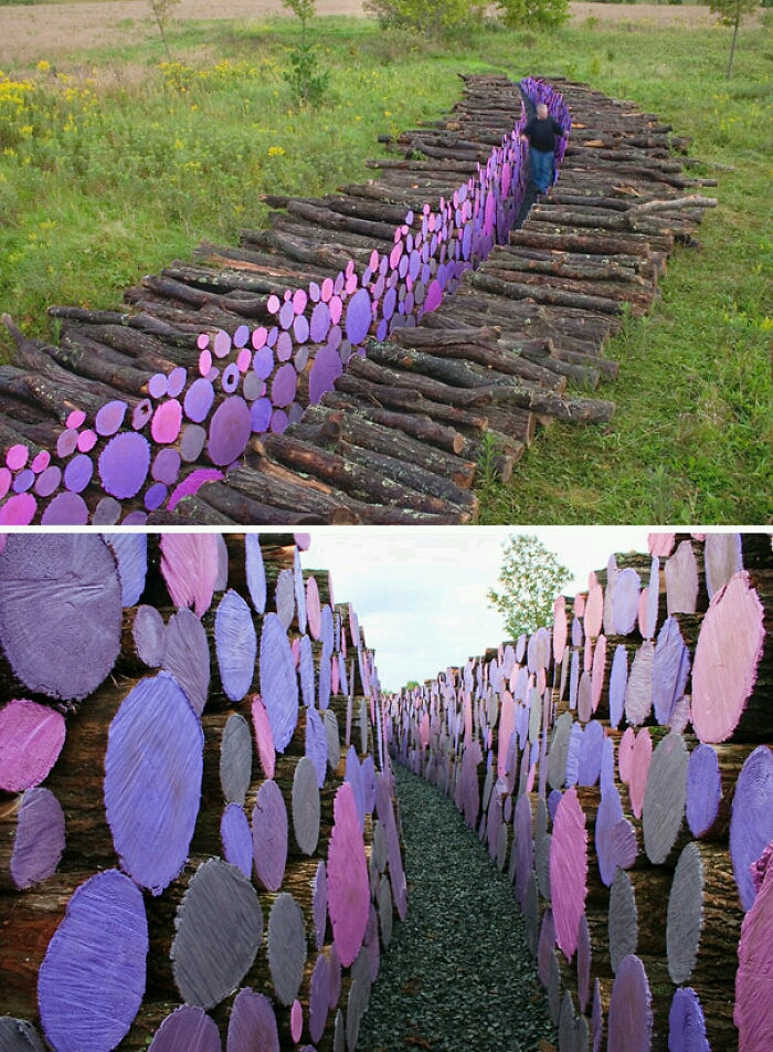 log pile art 10