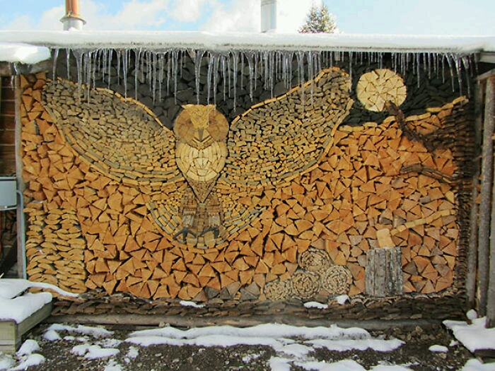 wood pile art 3