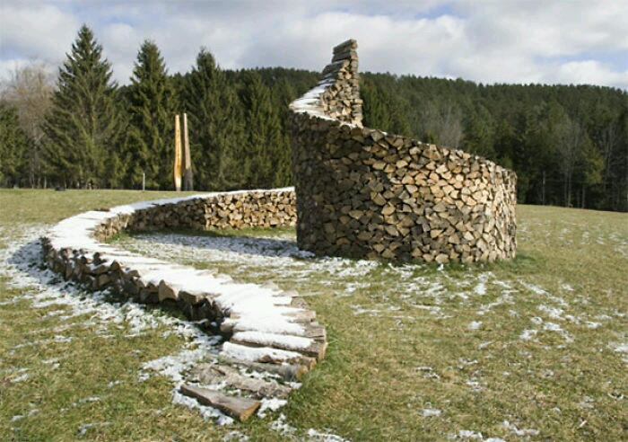 wood pile art 5