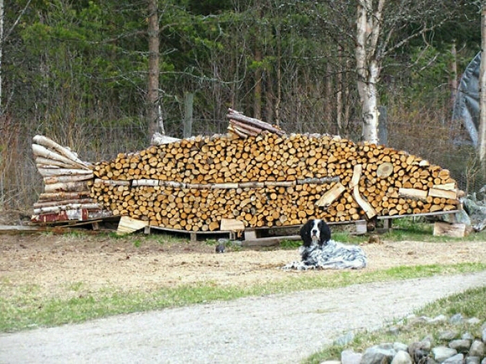 wood pile art 9