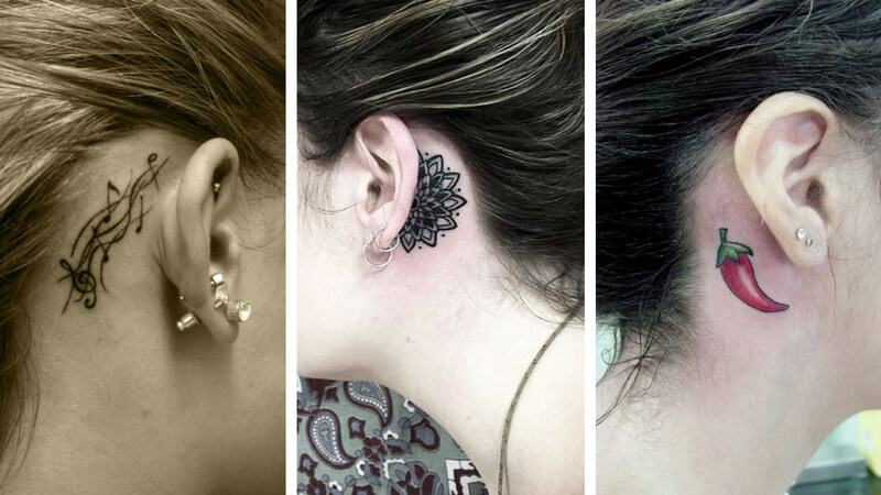 31 Behind The Ear Tattoos That Will Make You Want To Get Inked