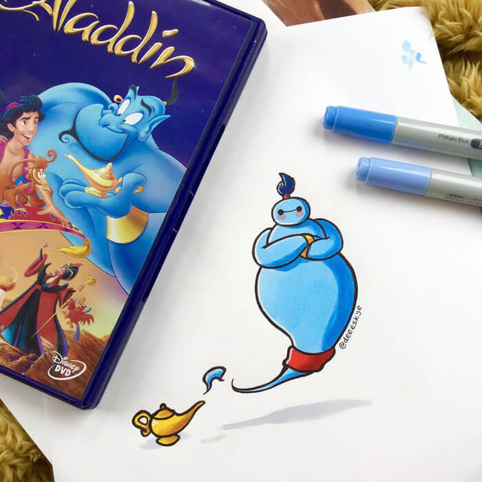 adorable drawings of disney characters 5 (1)