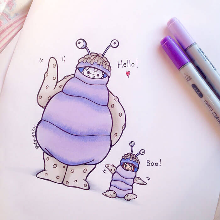 adorable drawings of disney characters 7 (1)
