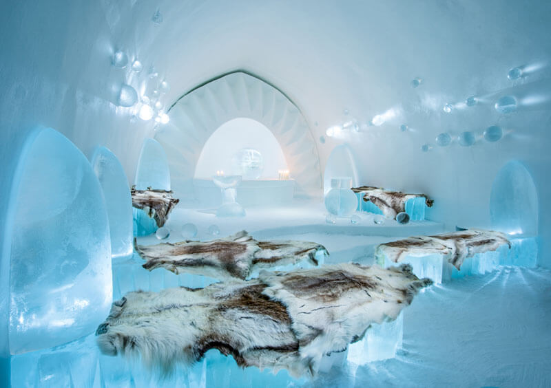 Look Inside The ICEHOTEL 365 In Sweden Where It's Freezing Cold All