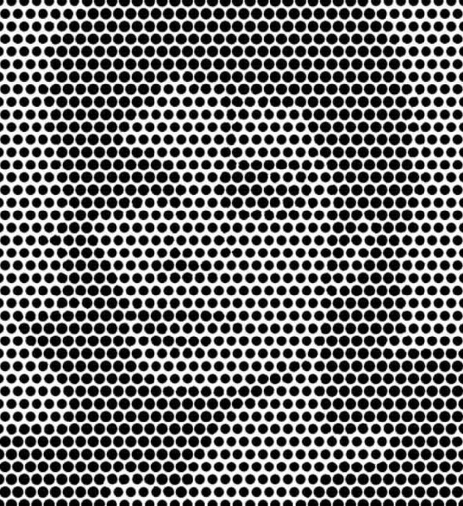 Оптическая иллюзия с точками