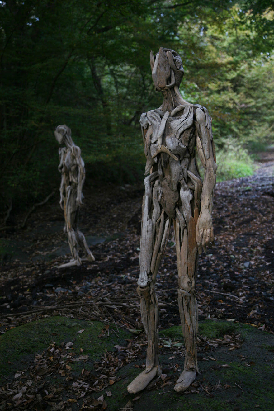 Nagato Iwasaki driftwood sculptures 10 (1)