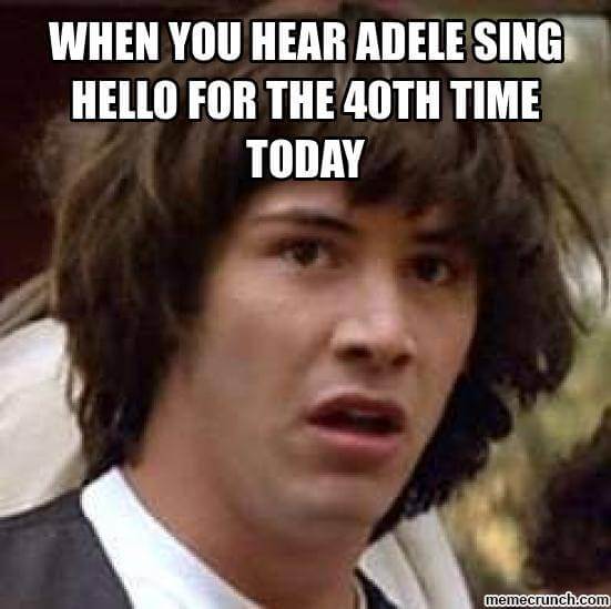 28 Adele Hello Meme Pictures Because You Really Didnt Hear That Song 8831