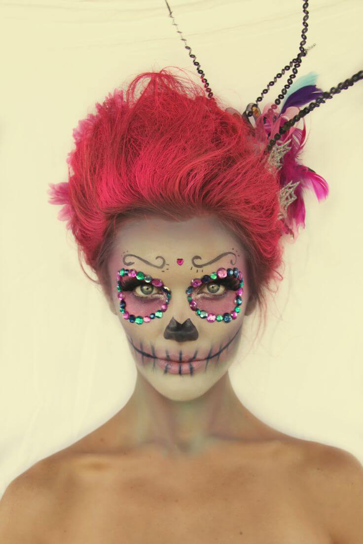 Beautiful Tribute Of Day  Of The Dead  Makeup  Las Muertas