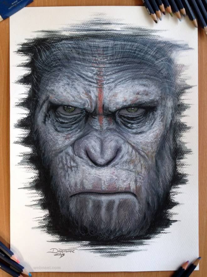 26 Stunning drawings of animals Made From Pencil And Paper