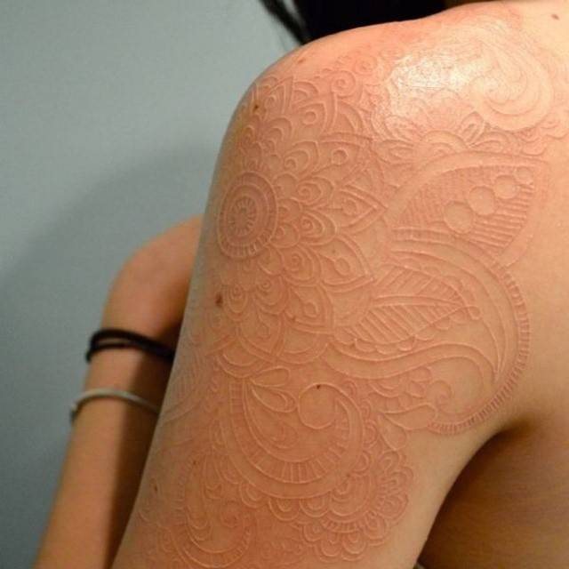 50 White Ink Tattoos That Redefine What Beautiful Is