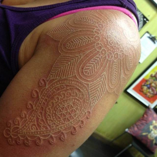 50 White Ink Tattoos That Redefine What Beautiful Is