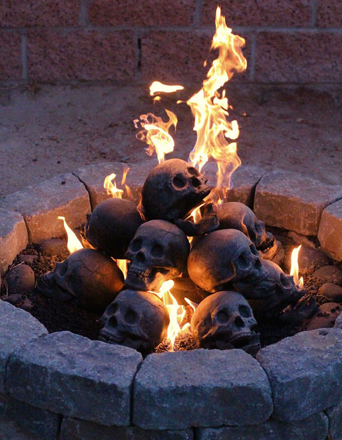 These Skull Fire Pit Logs Are The Perfect Accessory For ...