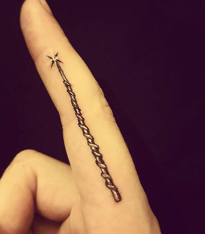 Buy Elder Wand Harry Potter Magic Temporary Tattoo Online in India  Etsy