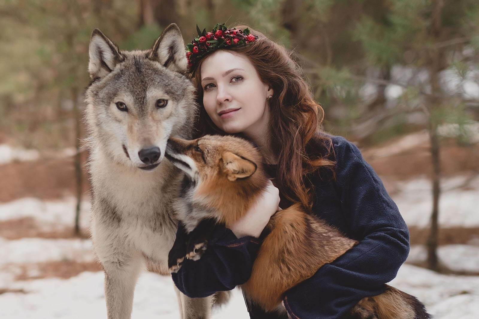 Olga Barantseva Takes Dreamlike Photos Of Animal Portraits With Real ...