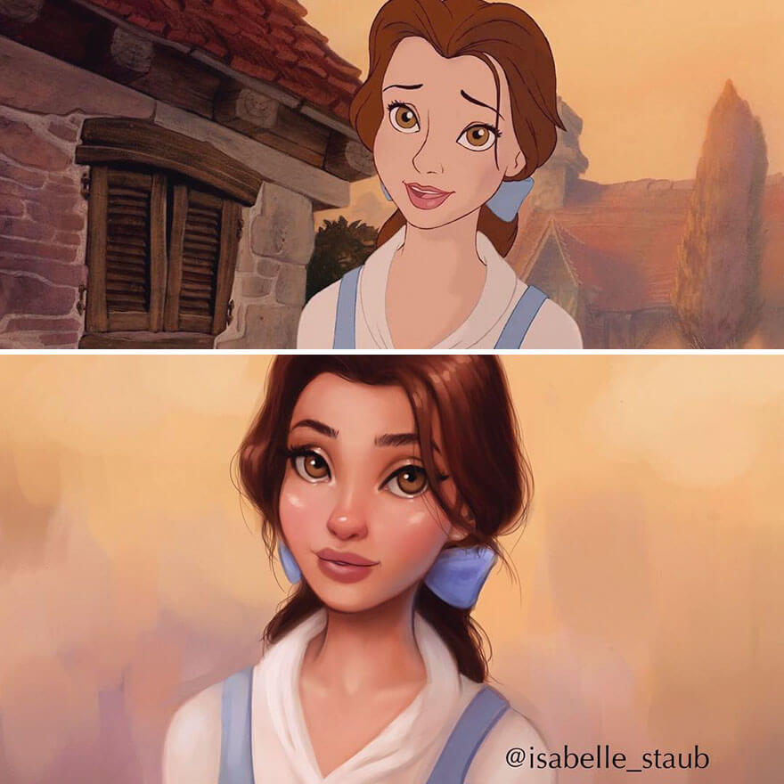 Isabelle Staub Created Realistic Disney Princesses That Way Cooler Than ...